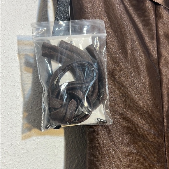 Dessey Collection Elegant Formal Brown Strapless Dress Size 10 Prom Wedding - Picture 7 of 13